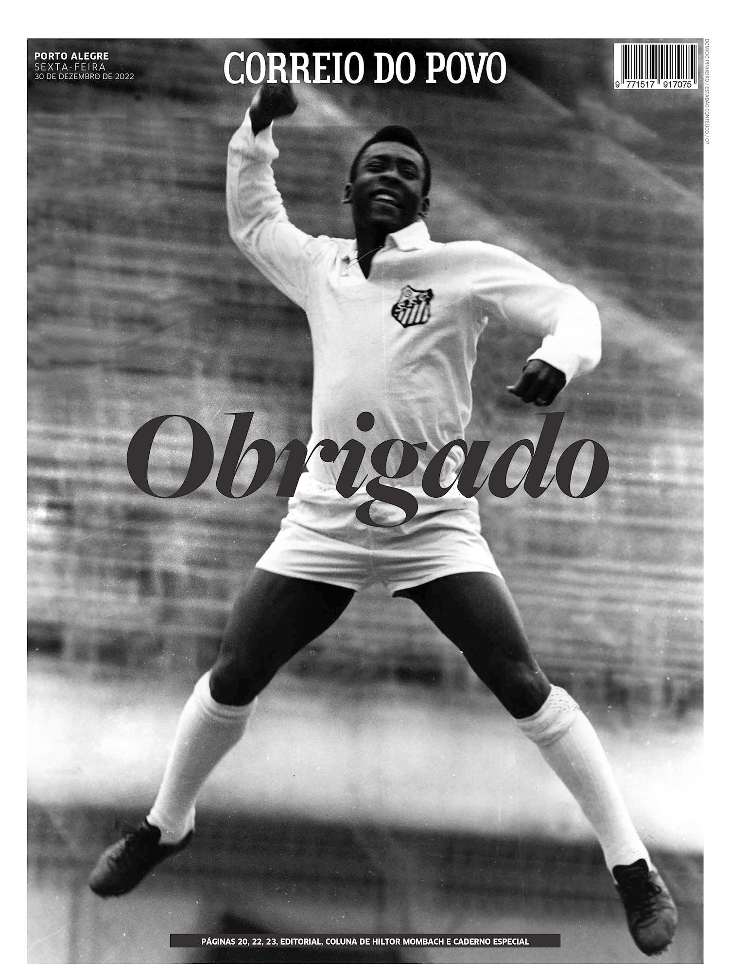 Portada Correio Do Povo pelé