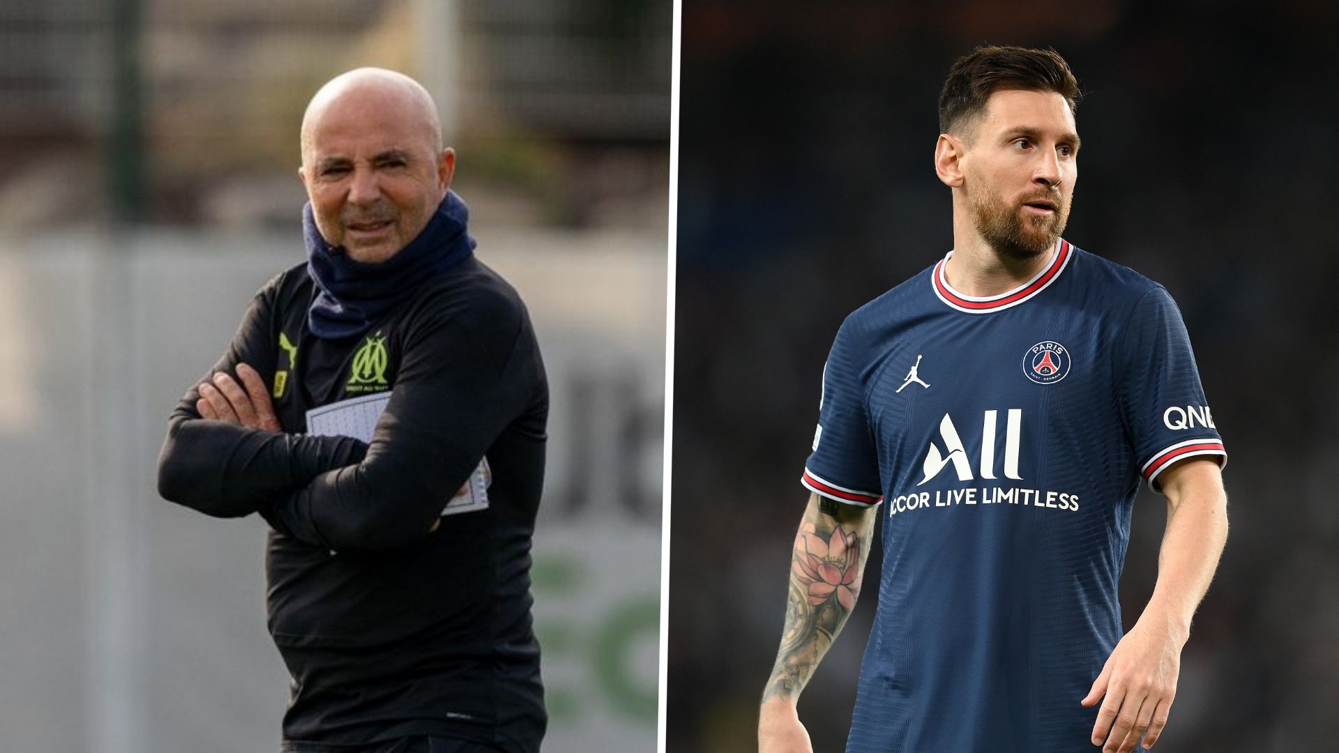 Jorge Sampaoli - Lionel Messi Marsella PSG