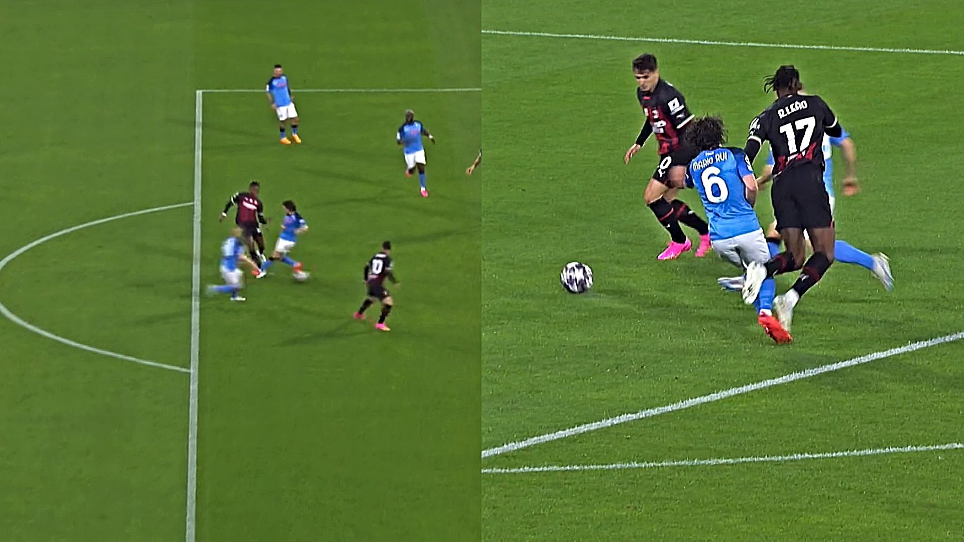 Napoli Milan Mario Rui Leao