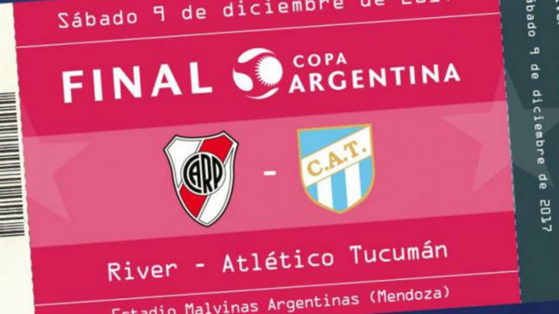 Entradas final Copa Argentina 2017