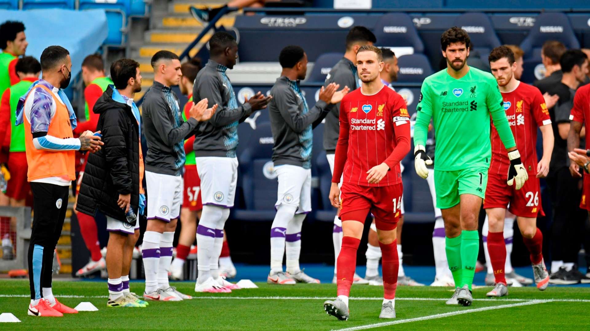 manchester city liverpool GUARD OF HONOUR