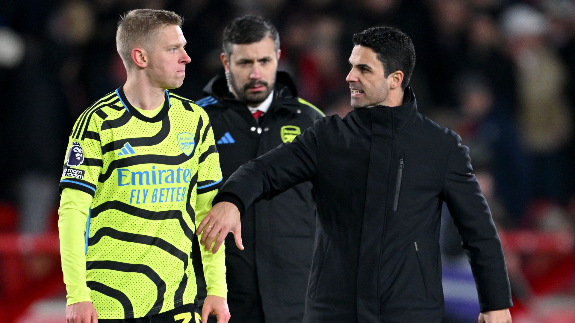 Oleksandr Zinchenko Mikel Arteta Arsenal 2023-24