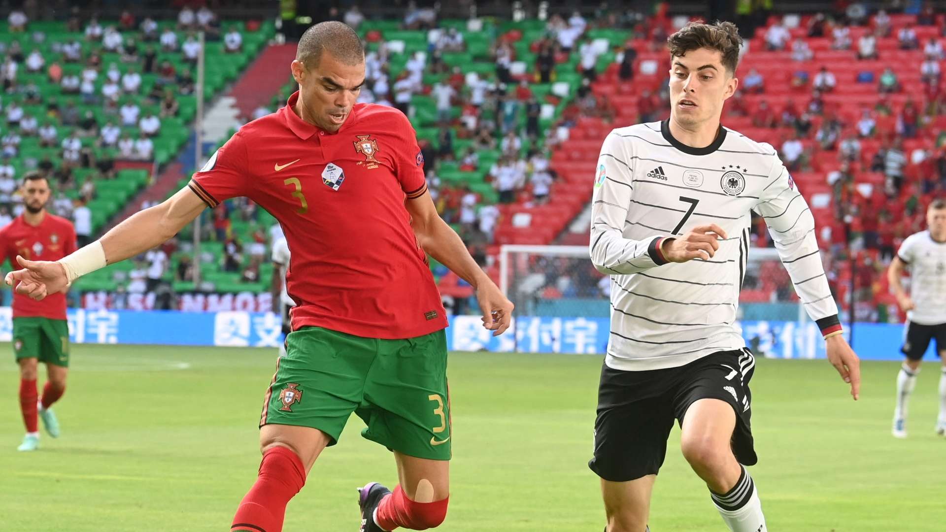 Pepe, Kai Havertz, Portugal vs Germany Euro 2020