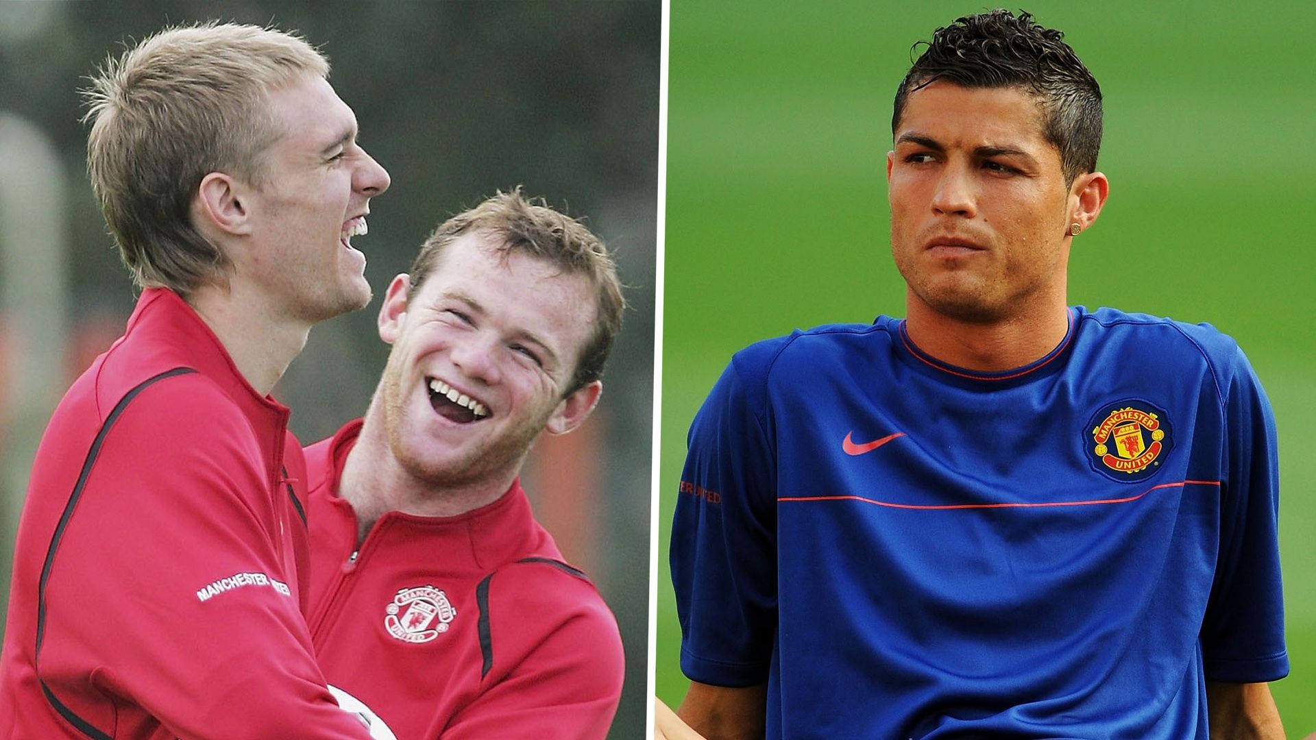 Darren Fletcher Wayne Rooney Cristiano Ronaldo Man Utd 2006