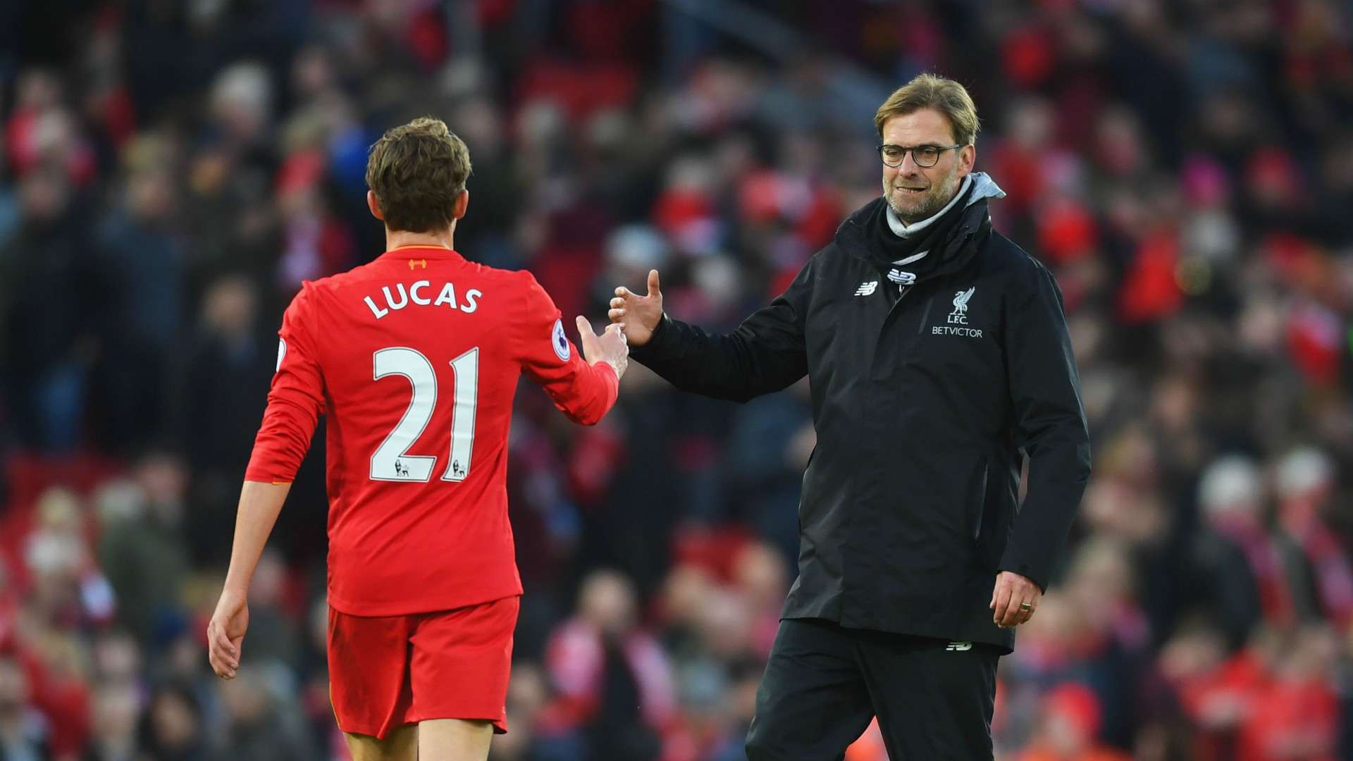 Lucas Leiva Jurgen Kloppp Liverpool Premier League
