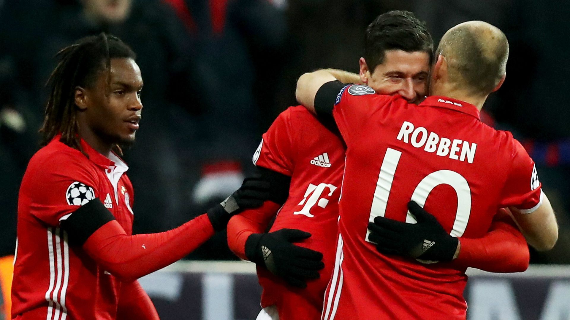 RENATO SANCHES ROBERT LEWANDOWSKI ARJEN ROBBEN BAYERN MUNCHEN ATLETICO MADRID UEFA CHAMPIONS LEAGUE 06122016