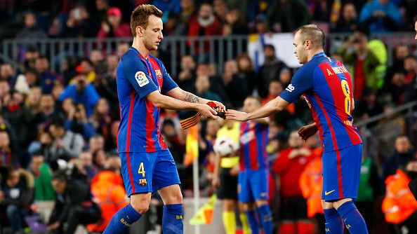 Iniesta Rakitic Barcelona La Liga 23042017