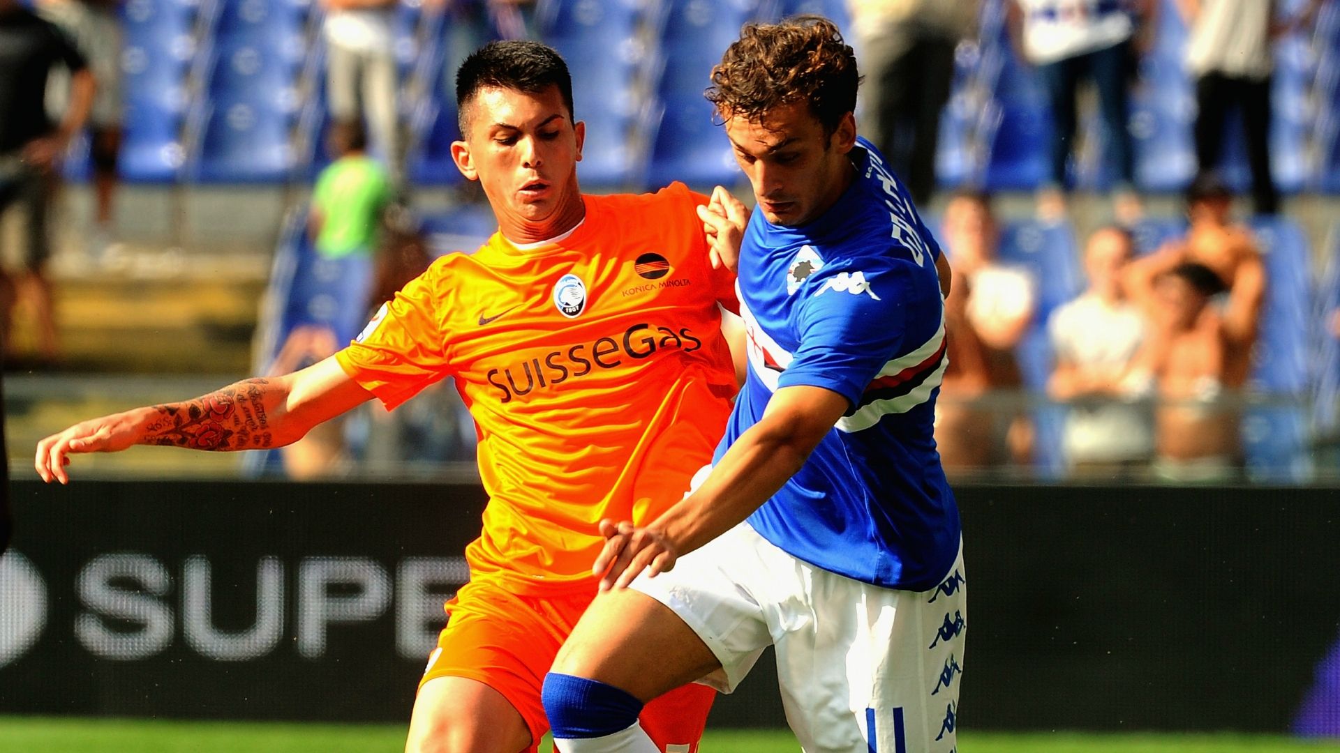 Manolo Gabbiadini Salvatore Molina Sampdoria Atalanta