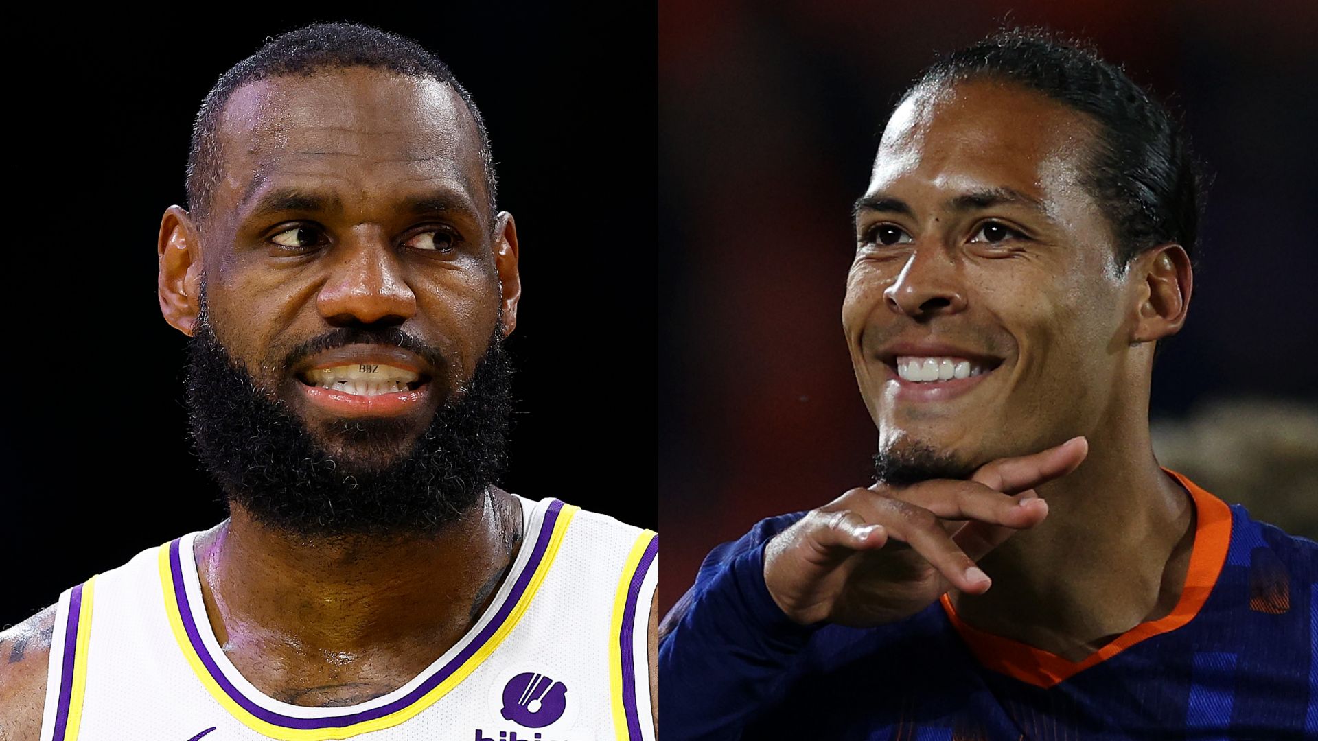 GFX LeBron James Virgil van Dijk 2024