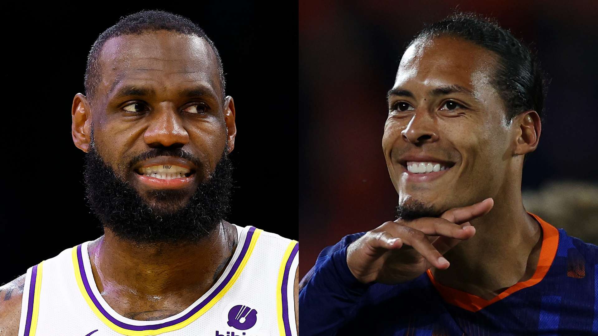 GFX LeBron James Virgil van Dijk 2024