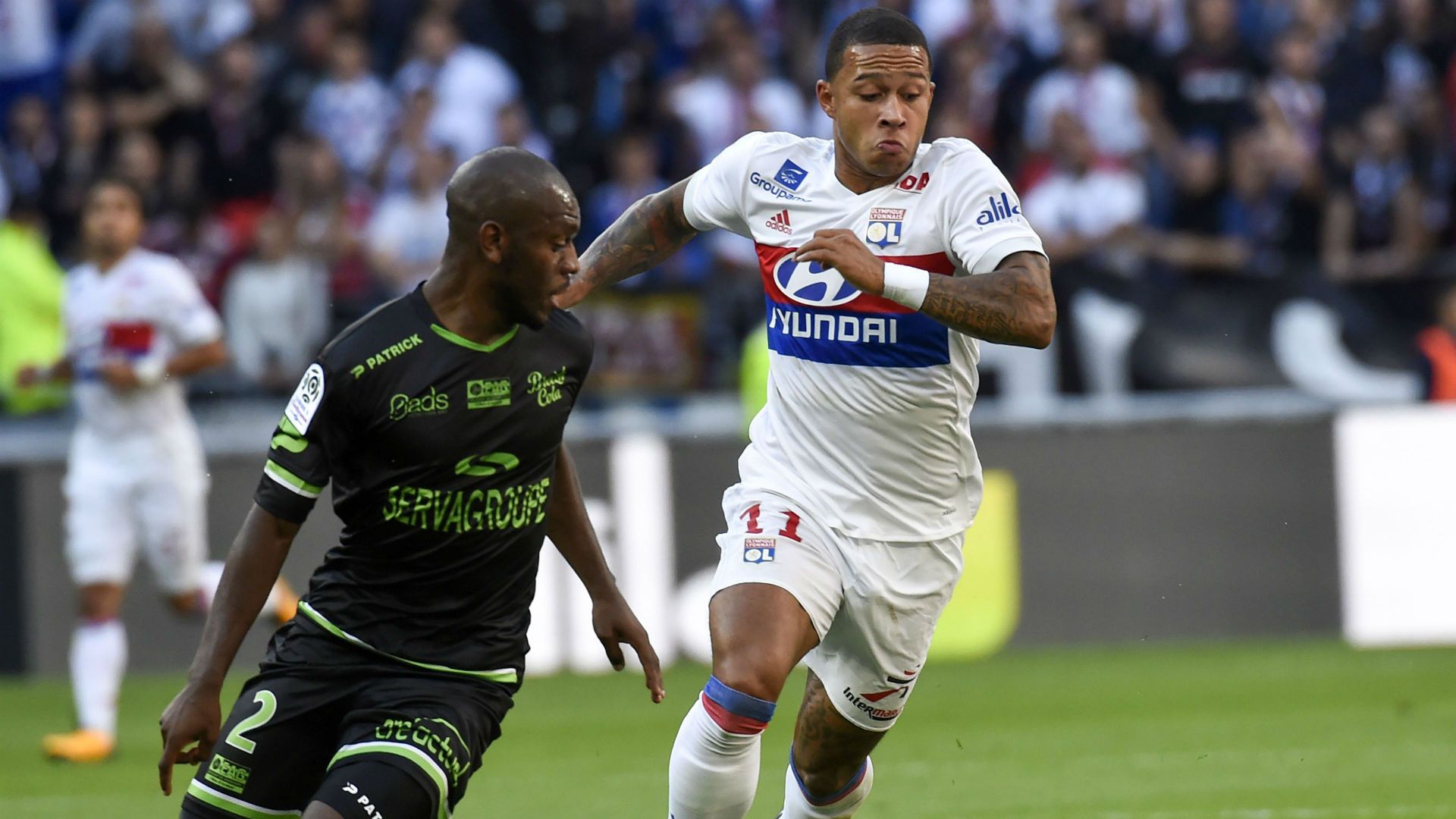 Memphis Depay Lyon Guingamp Ligue 1 10092017