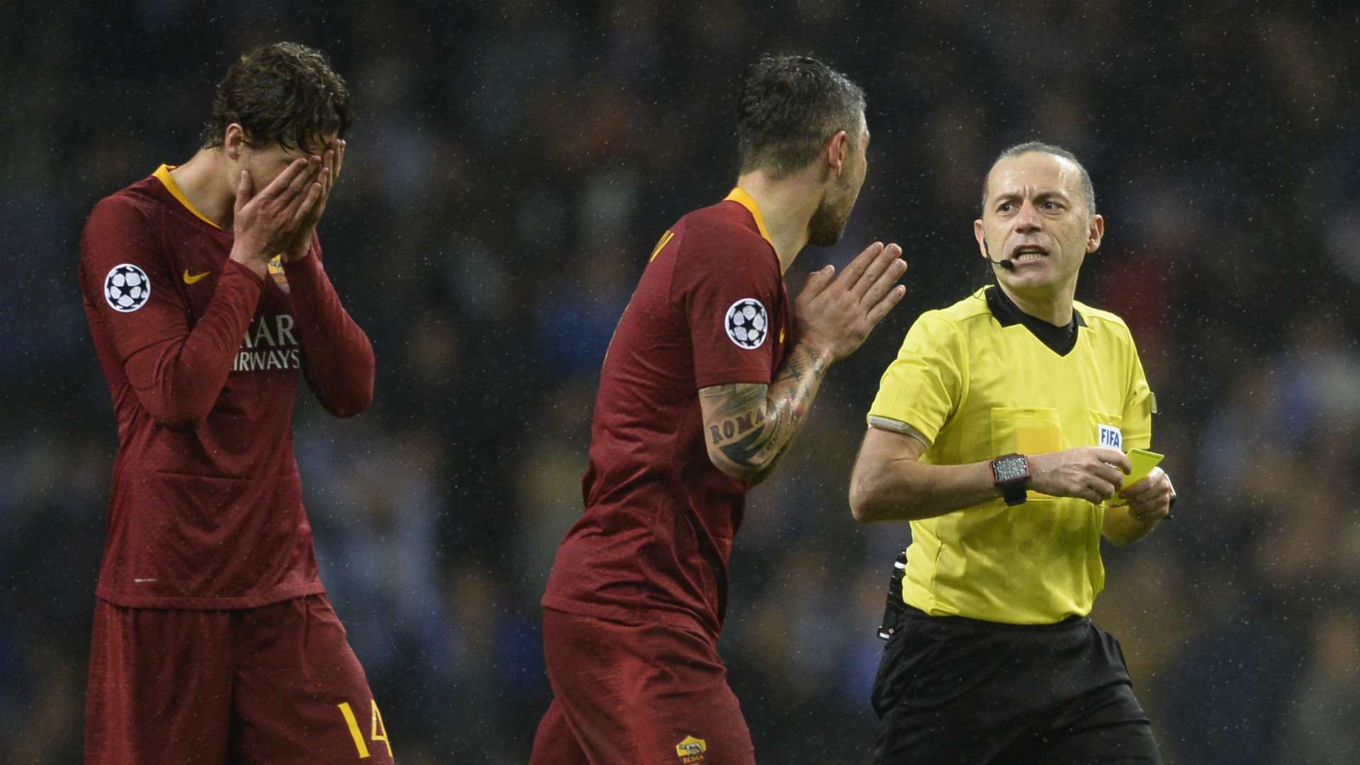 Roma referee vs Porto 2018-19