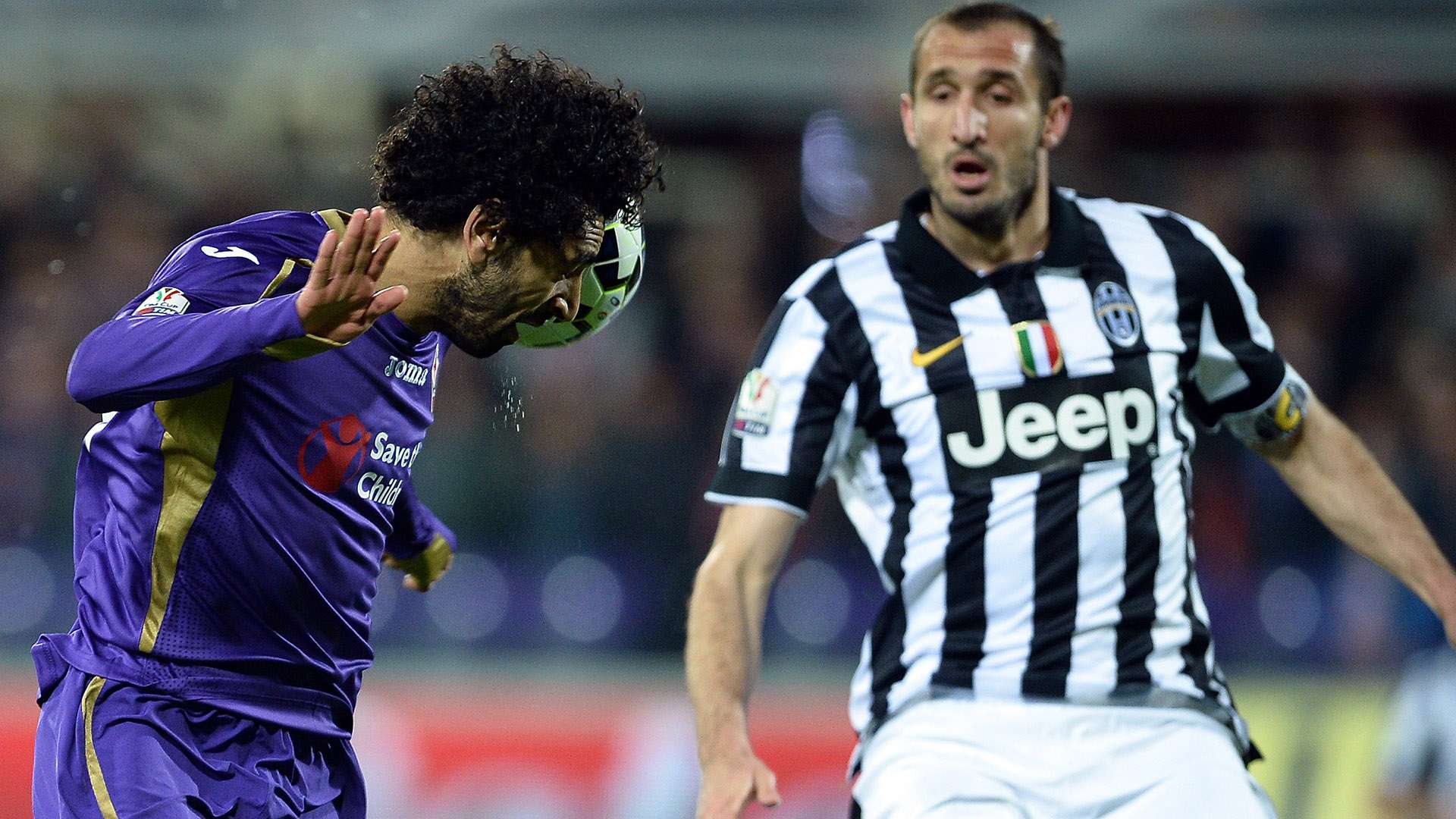 Juventus celebrating vs Fiorentina