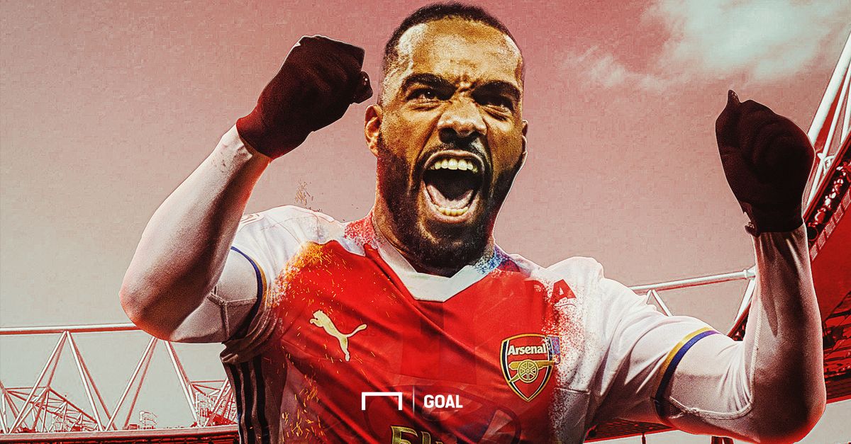 Lacazette Lyon Arsenal graphique montage GFX