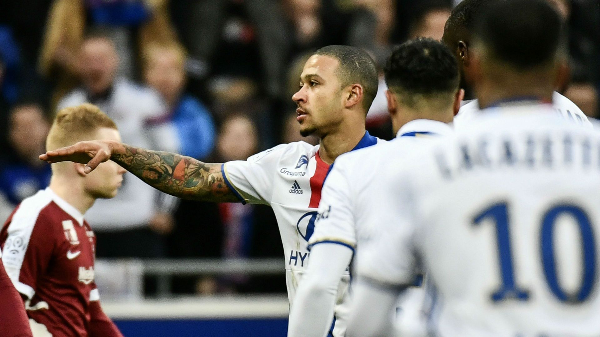 Memphis Depay Lyon Metz Ligue 1 26022017