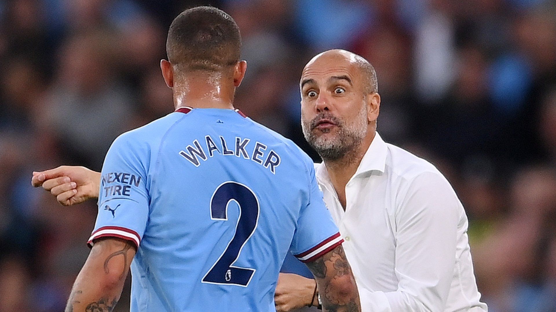 Kyle Walker Pep Guardiola Manchester City 2022-23