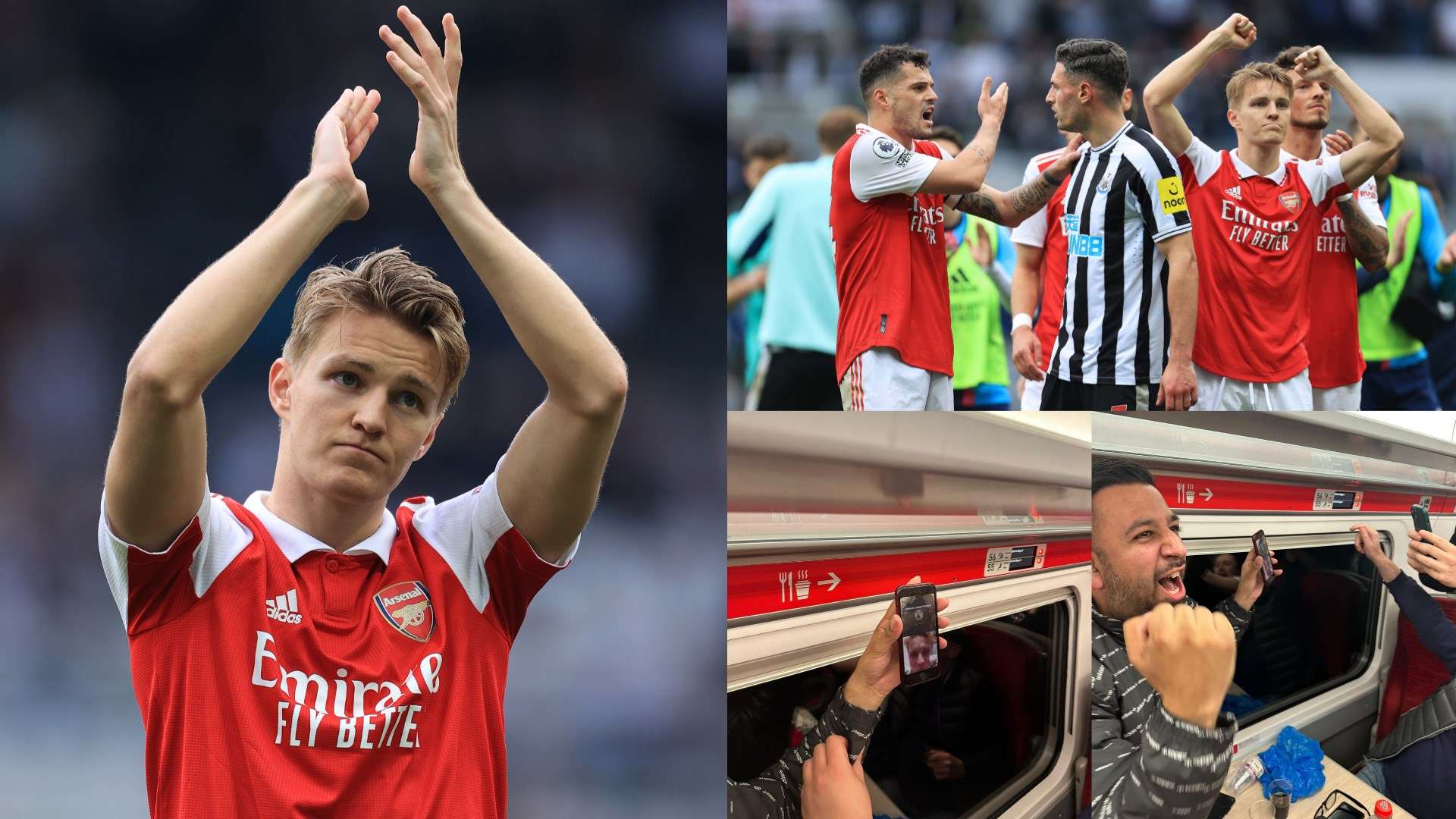 Martin Odegaard Arsenal fans FaceTime split