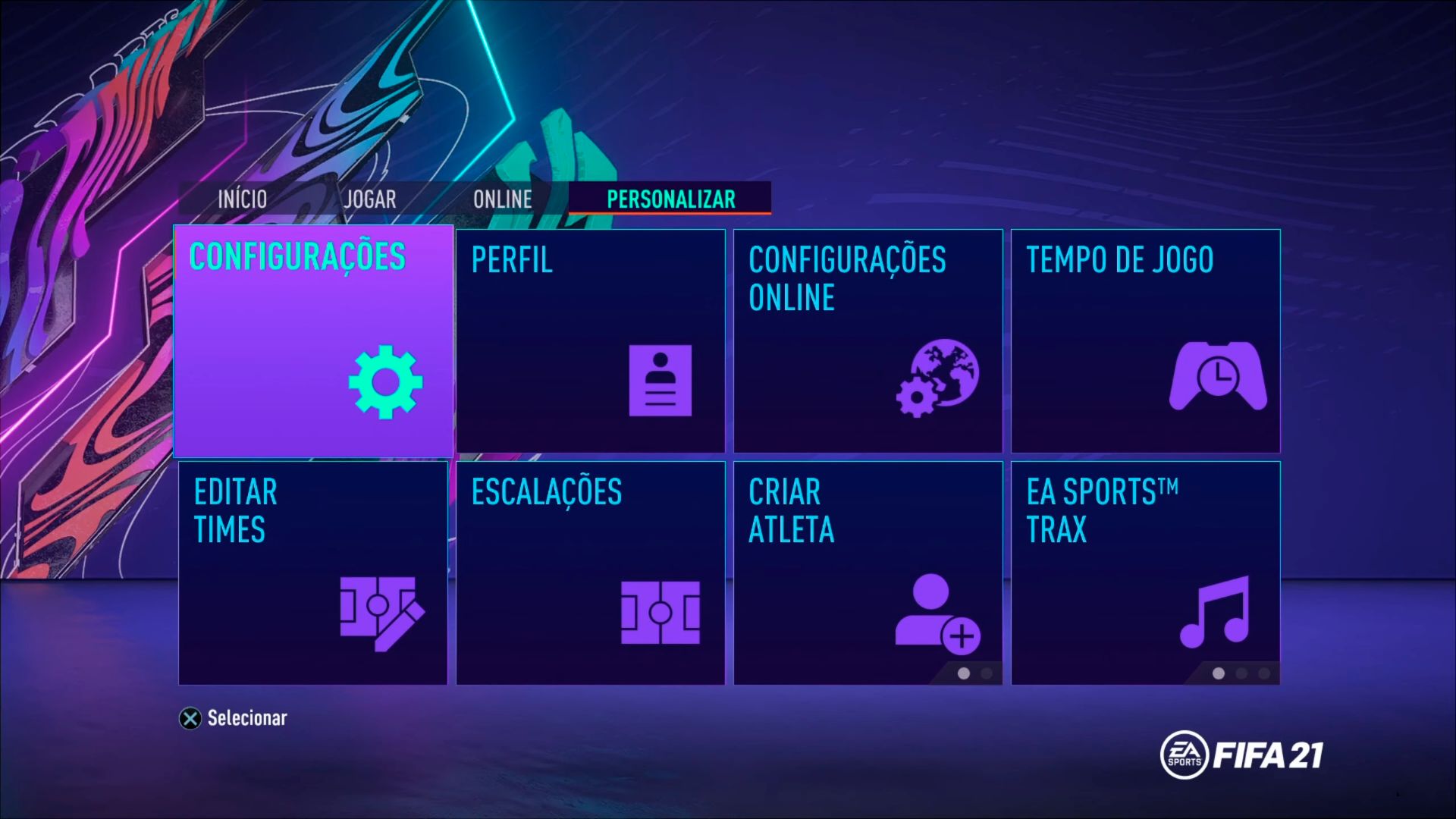 1- Mudar narração FIFA 21