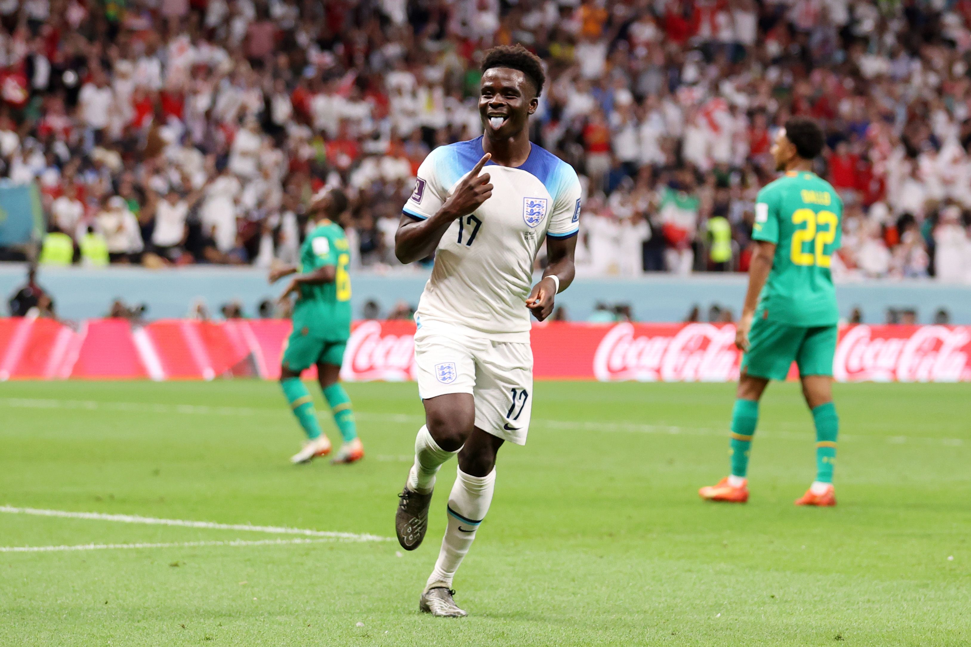 Bukayo Saka England Senegal 2022