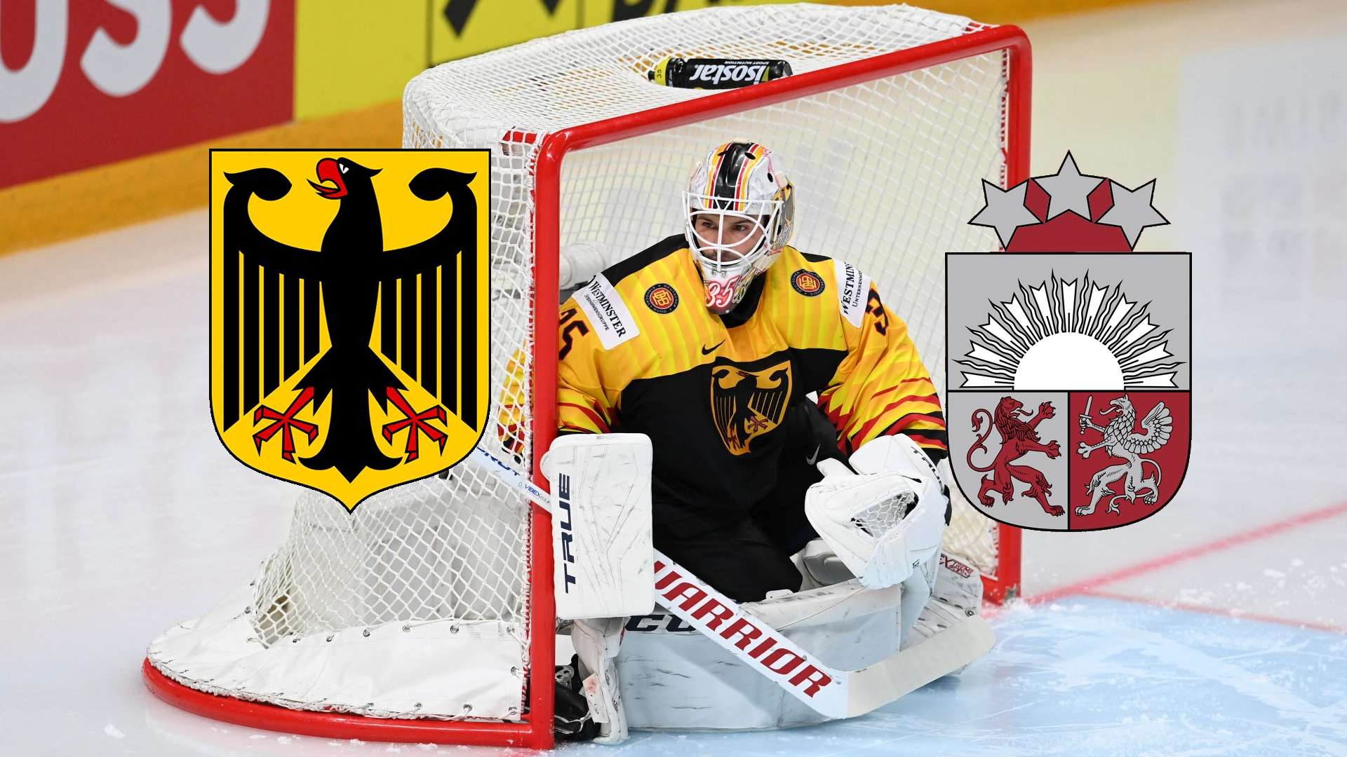 Mathias Niederberger Eishockey Germany Latvia 2021