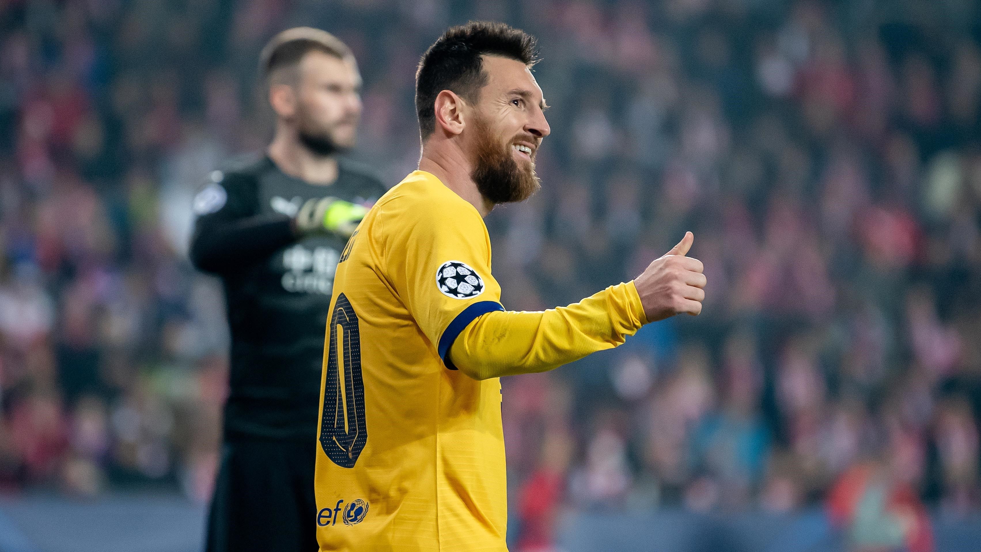 Lionel Messi Slavia Praga Barcelona UCL 23102019