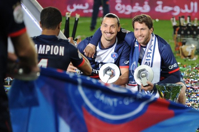 Zlatan Ibrahimovic Maxwell PSG champion