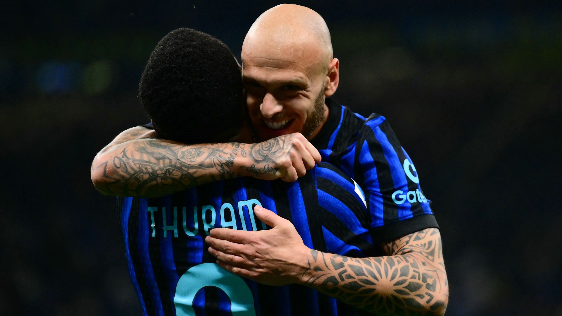 Thuram Dimarco Inter Cagliari