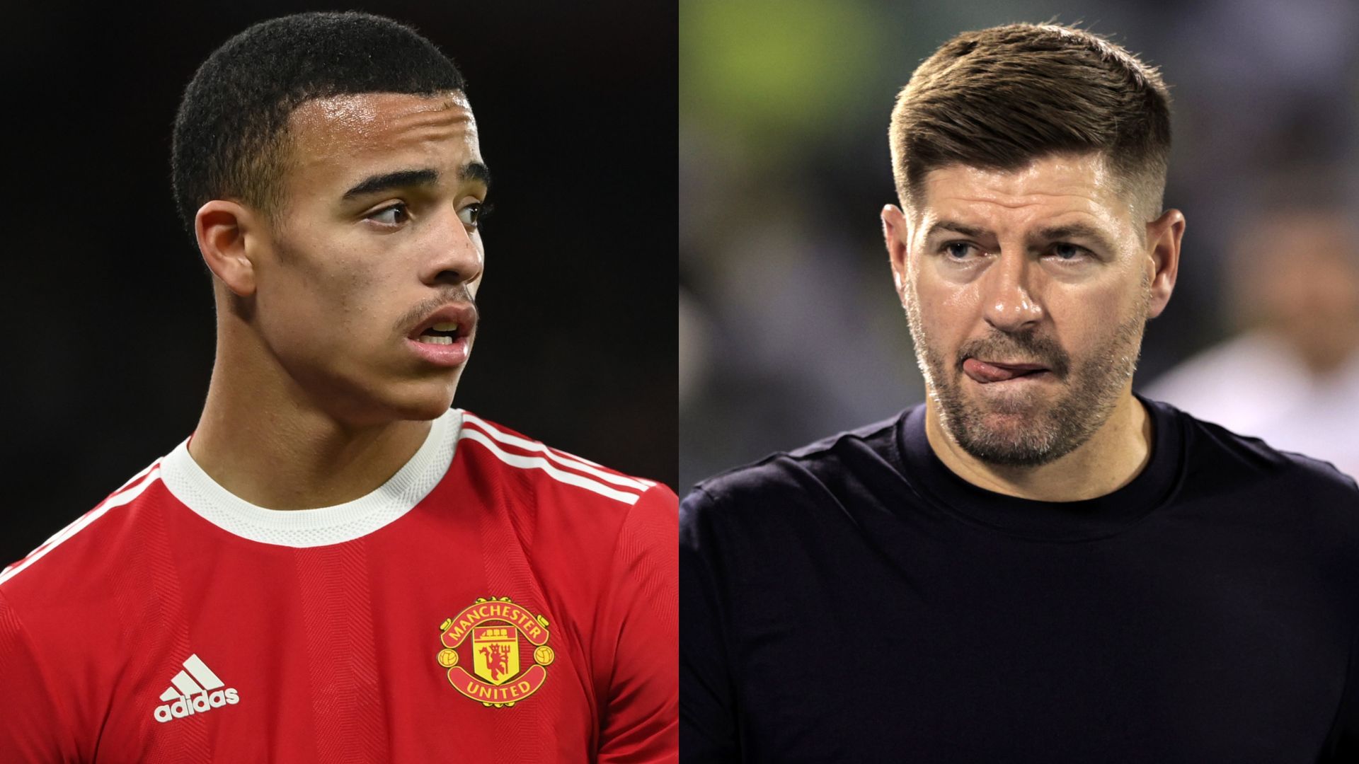 Mason Greenwood Steven Gerrard split