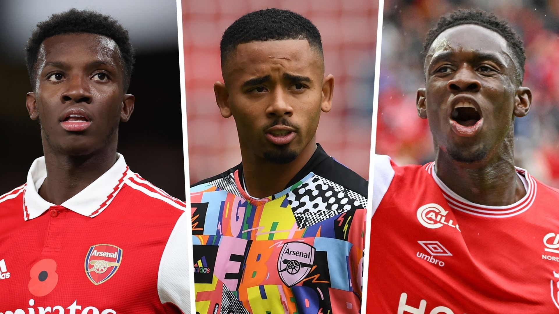 Nketiah Jesus Balogun Arsenal GFX