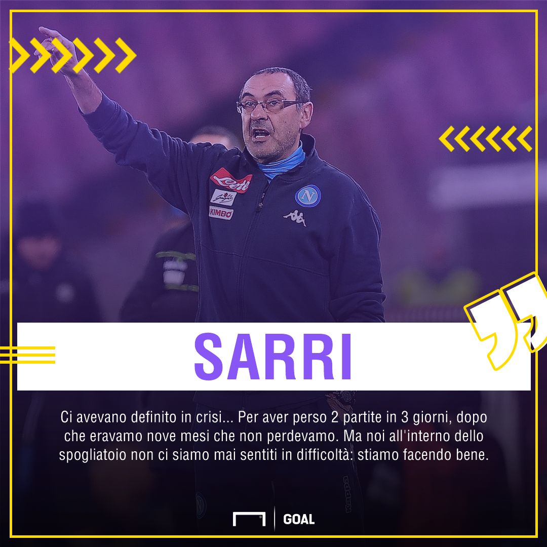 Sarri dopo Napoli-Udinese PS ita