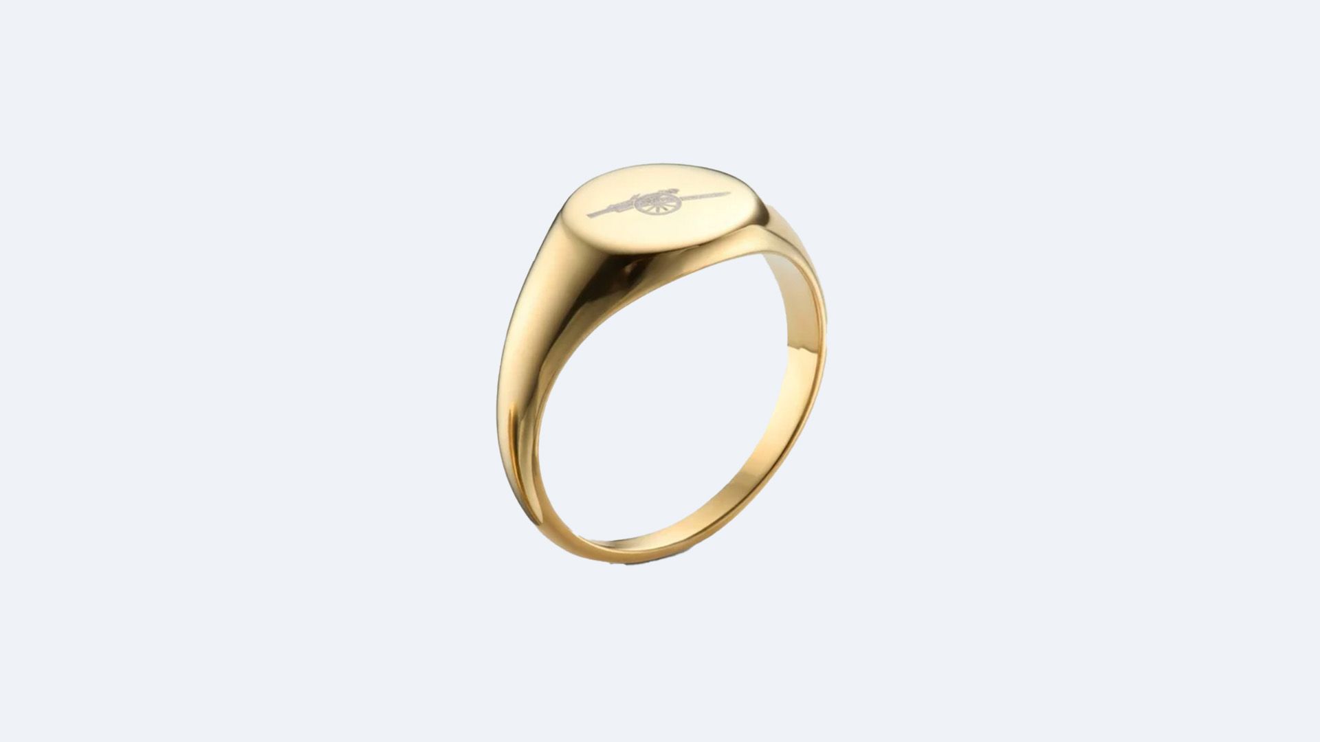 Arsenal Gold Plated Signet Ring