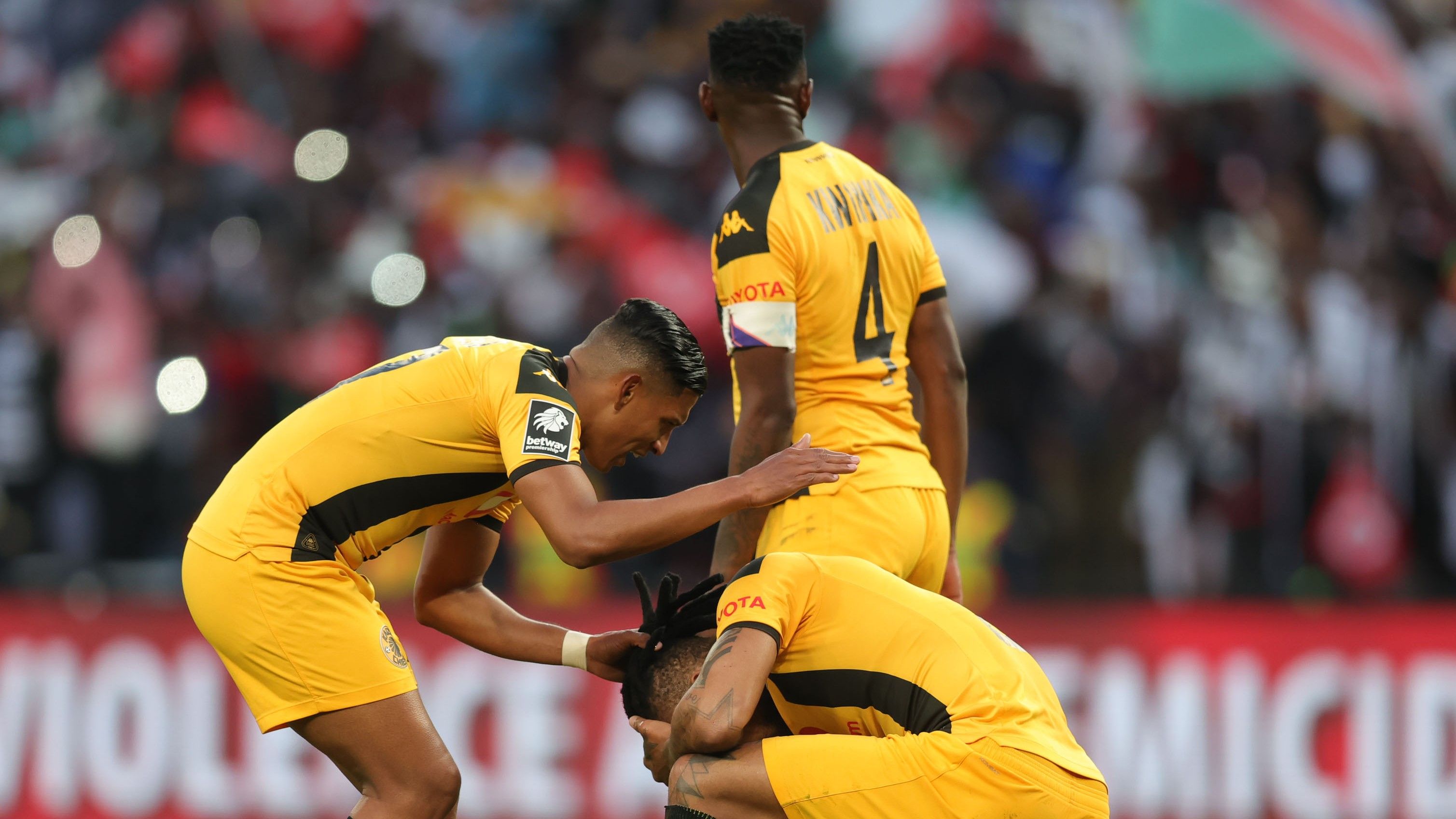 Edson Castillo, Edmilson Dove, and Zitha Kwinika, Kaizer Chiefs