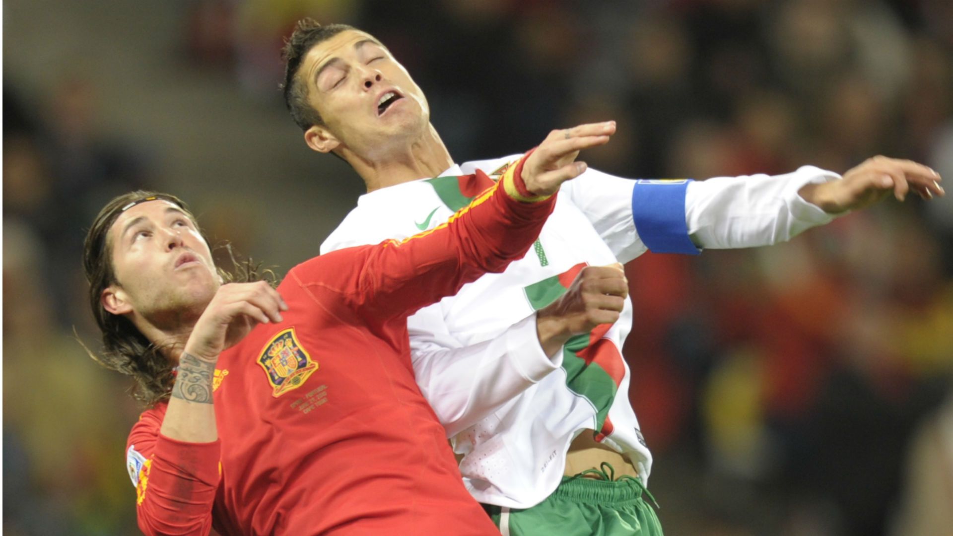 Cristiano Sergio Ramos Ronaldo Copa do Mundo Espanha Portugal 2010