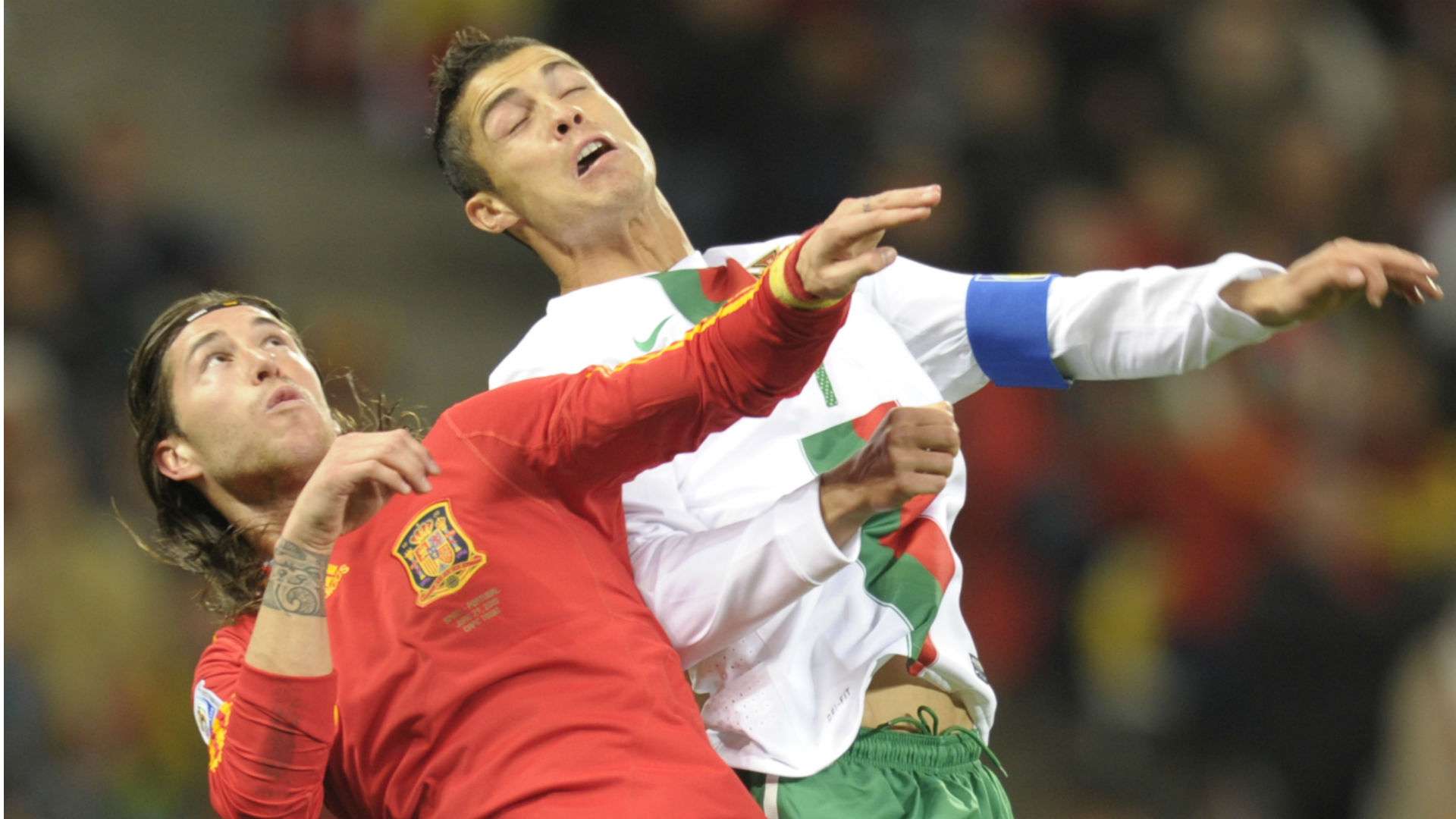 Cristiano Sergio Ramos Ronaldo Copa do Mundo Espanha Portugal 2010