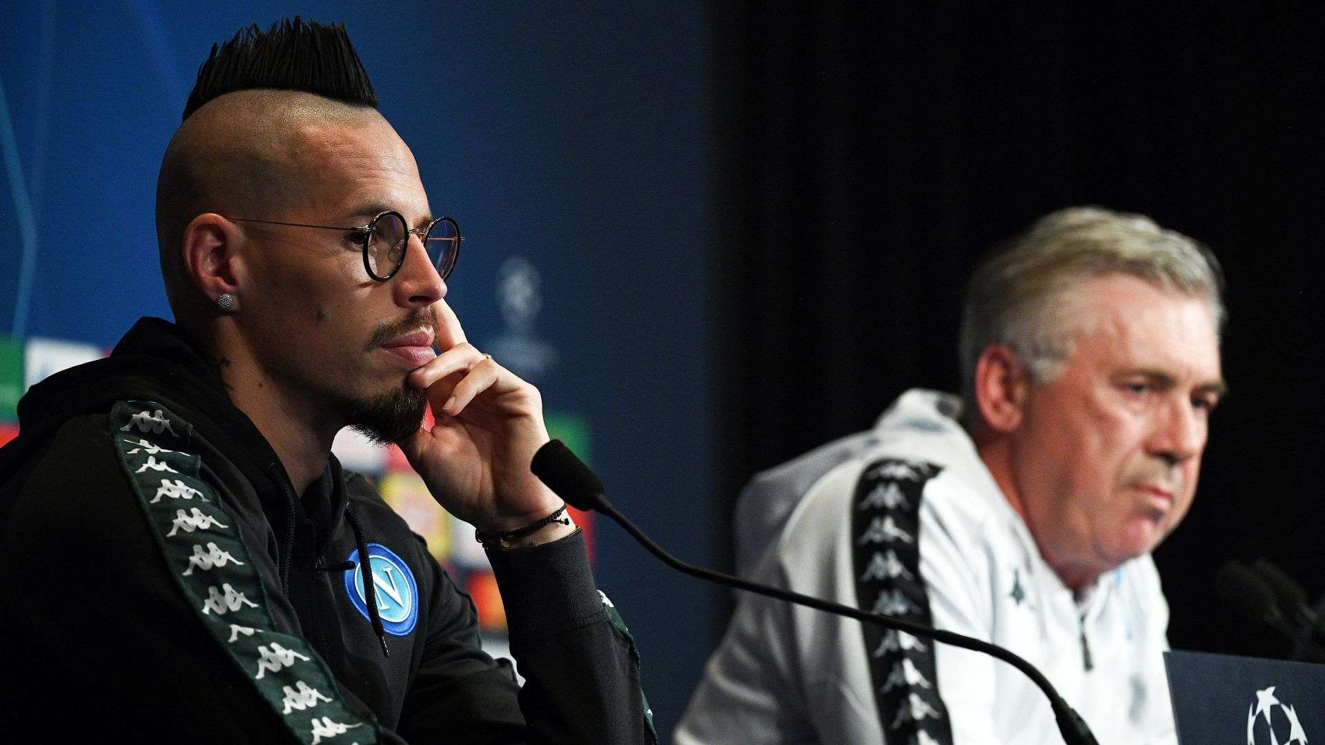 Marek Hamsik PSG Napoli press conference