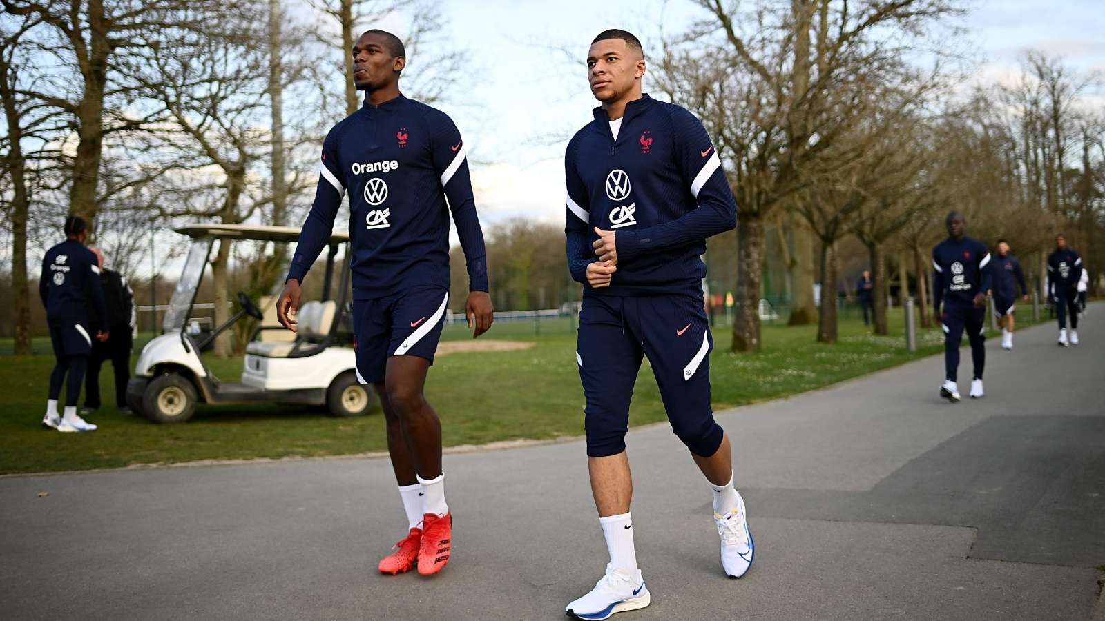 Paul Pogba and Kylian Mbappe