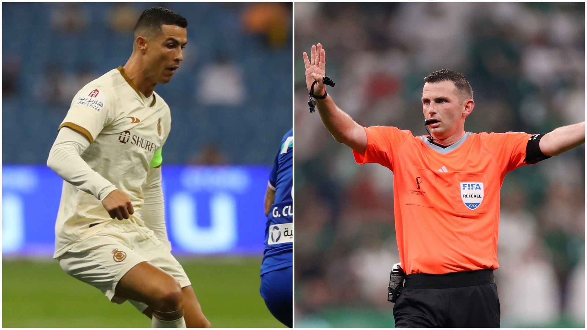 michael oliver - cristiano ronaldo