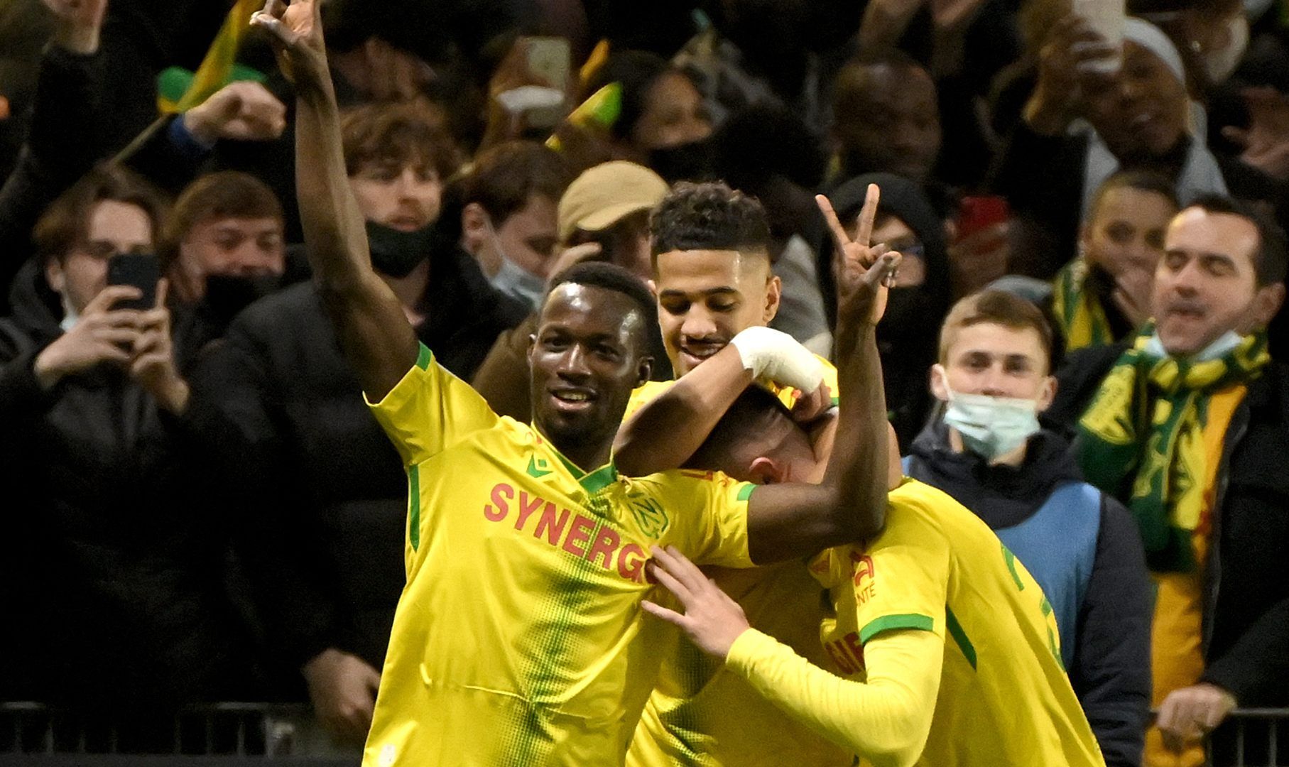 Osman Bukari Quentin Merlin Nantes PSG Ligue 1 19022022