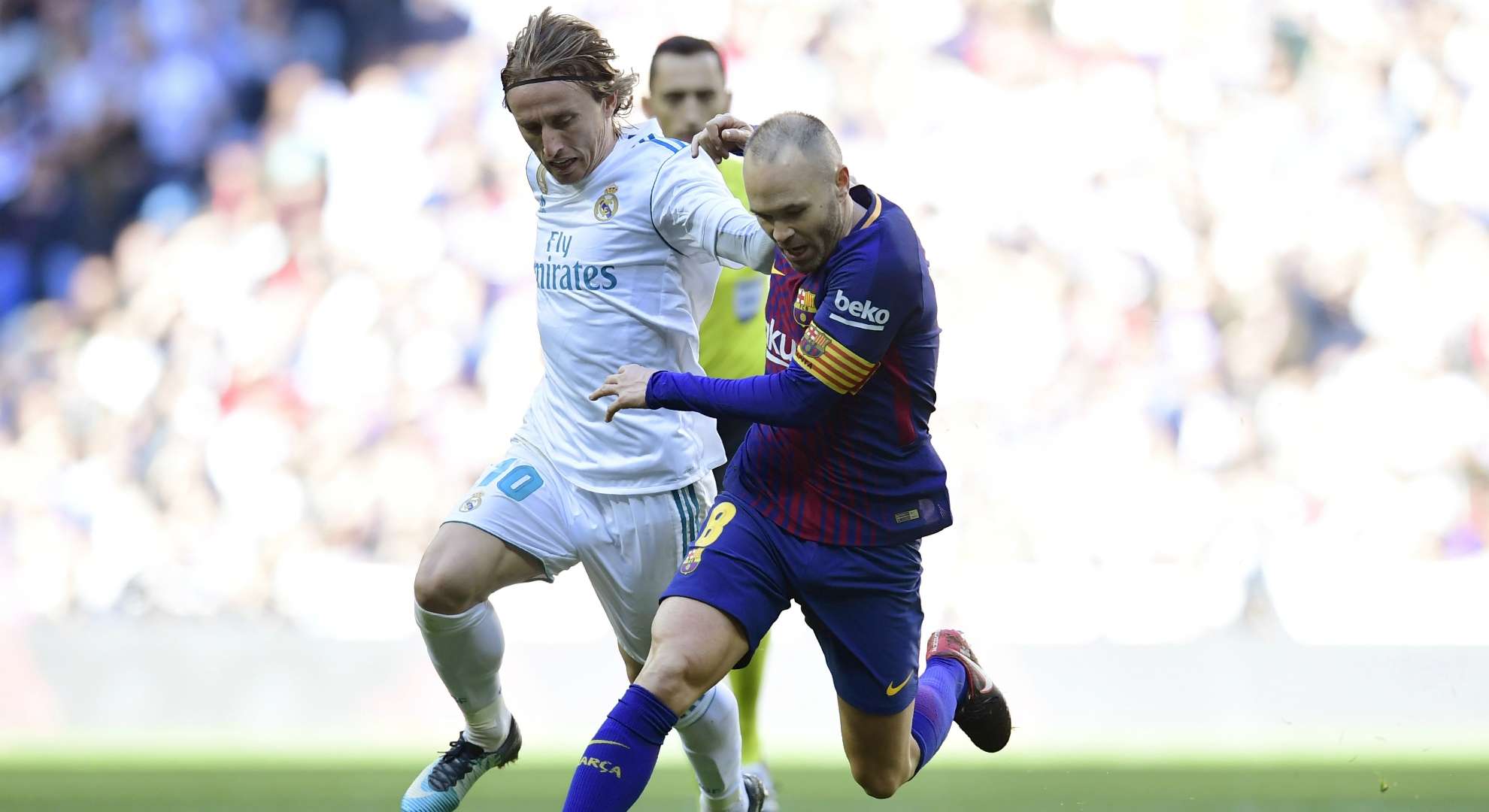 Andres Iniesta Luka Modric Barcelona Real Madrid