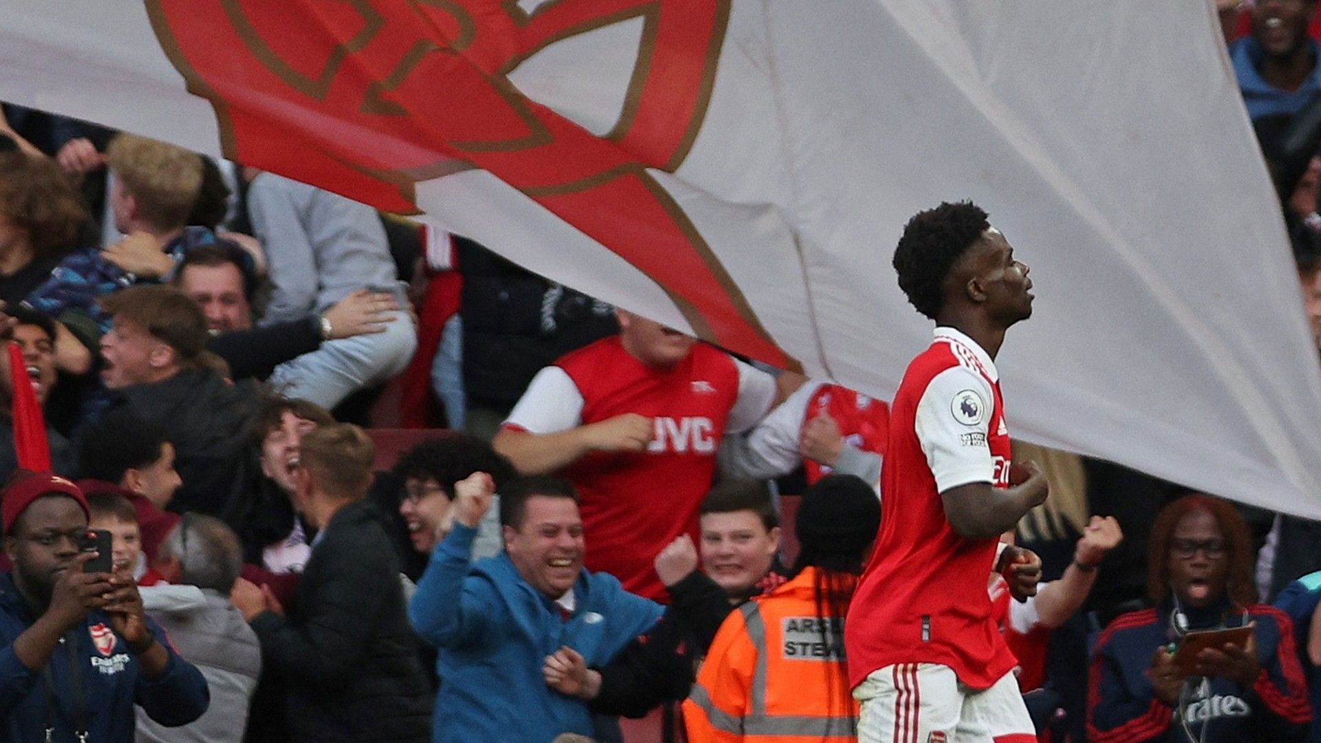 Bukayo Saka Arsenal Liverpool 2022-23