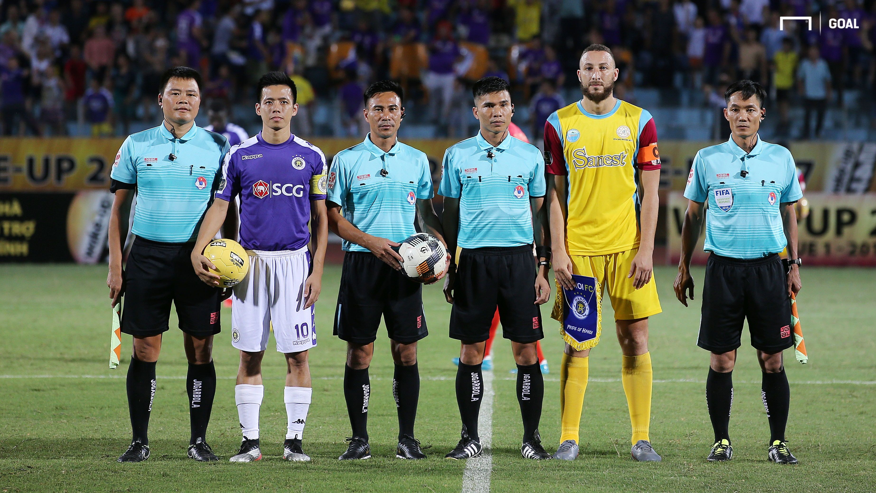Nguyen Van Quyet vs Chaher Zarour Ha Noi FC vs Sanna Khanh Hoa BVN Round 15 V.League 2019