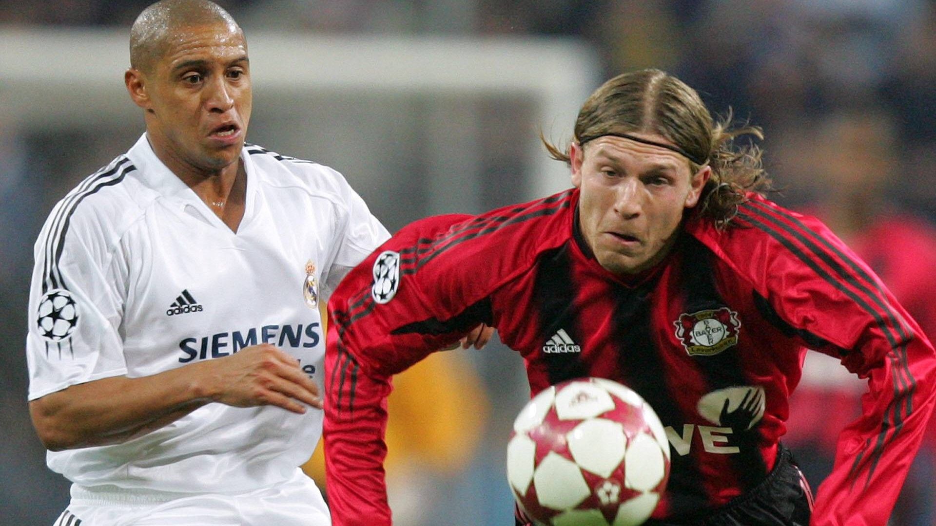 GER ONLY ANDRIY VORONIN LEVERKUSEN ROBERTO CARLOS REAL MADRID