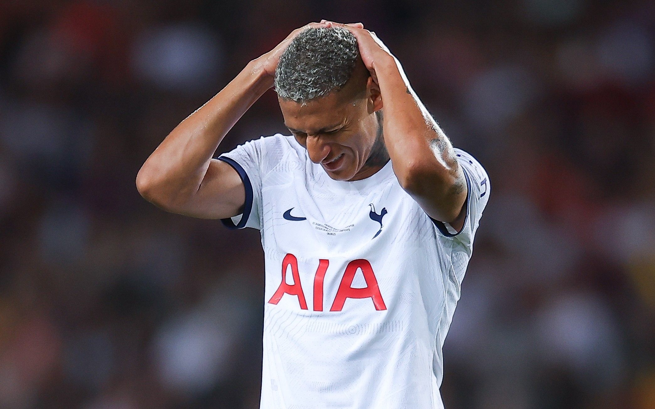 Richarlison Tottenham 2023-24 hands on head
