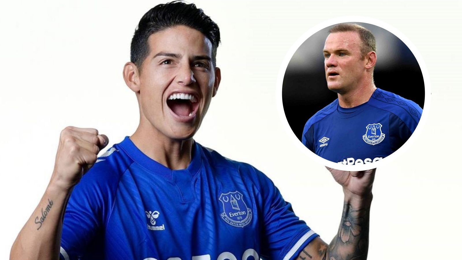 James Rodriguez, Wayne Rooney