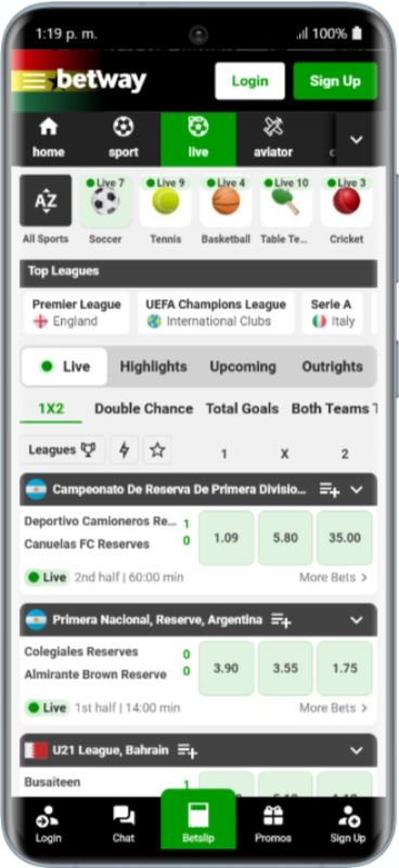 Betway App Live Betting