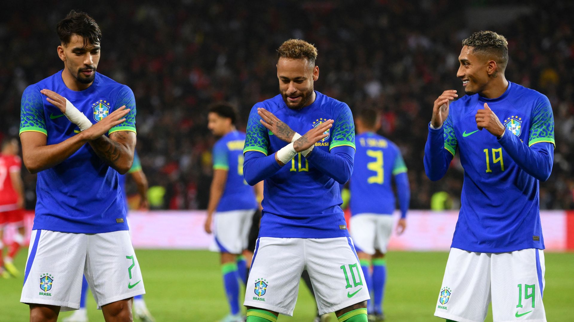 Brésil-Tunisie Lucas Paqueta Neymar Raphinha