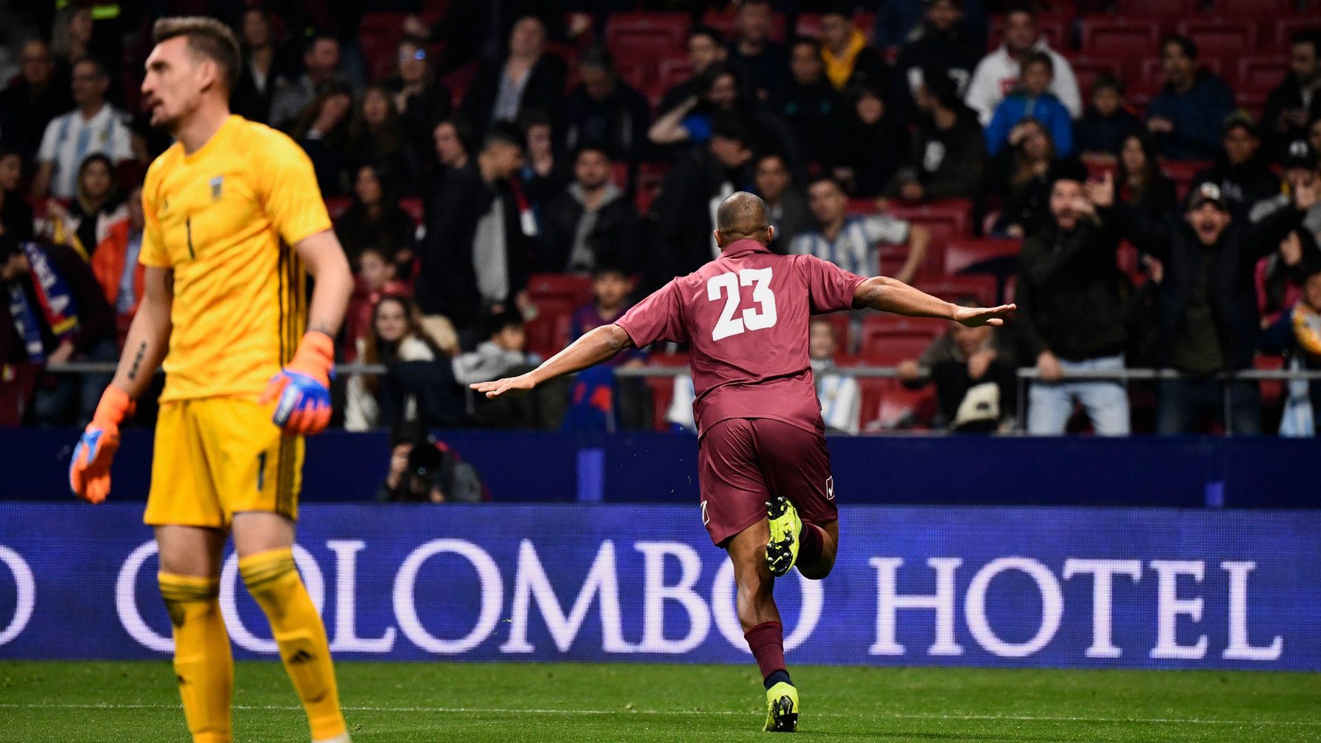 Salomon Rondon Franco Armani Argentina Venezuela Friendly 22032019