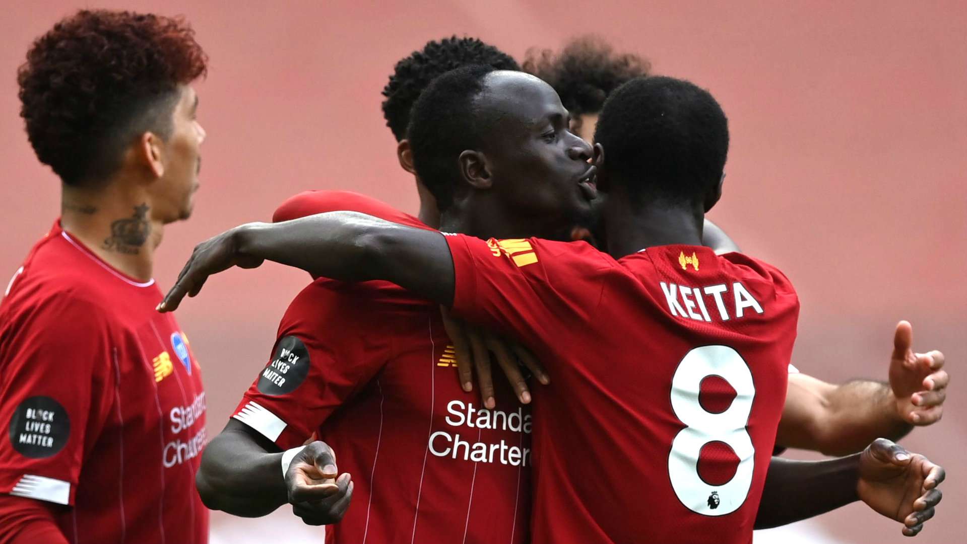 Sadio Mane Liverpool vs Aston Villa Premier League 2019-20
