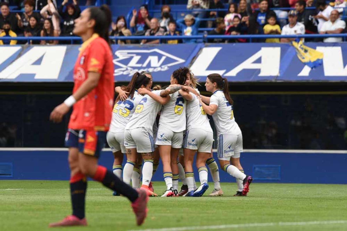 Las Gladiadoras de Boca jugaron ante Deportivo Español por última vez en La Bombonera allá por fines del 2021.