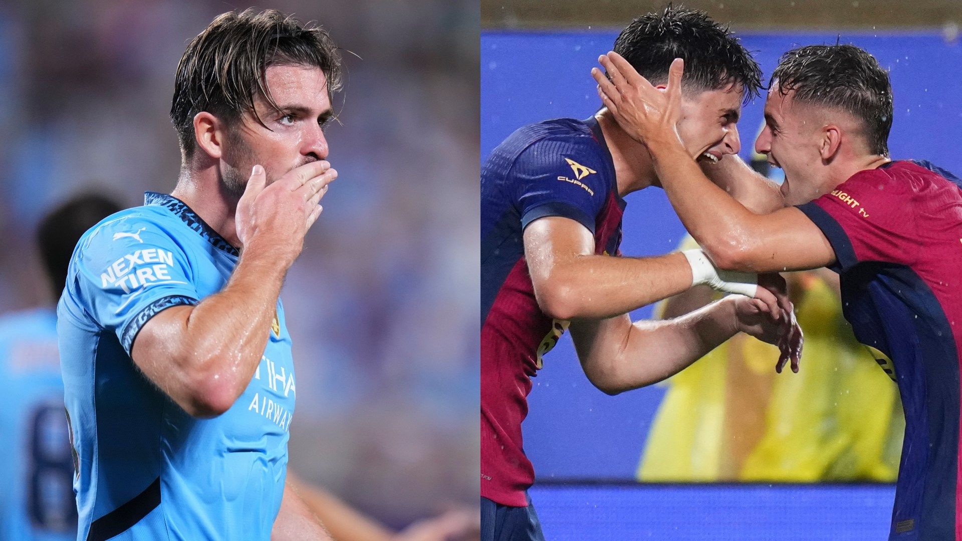 Man City Barcelona split